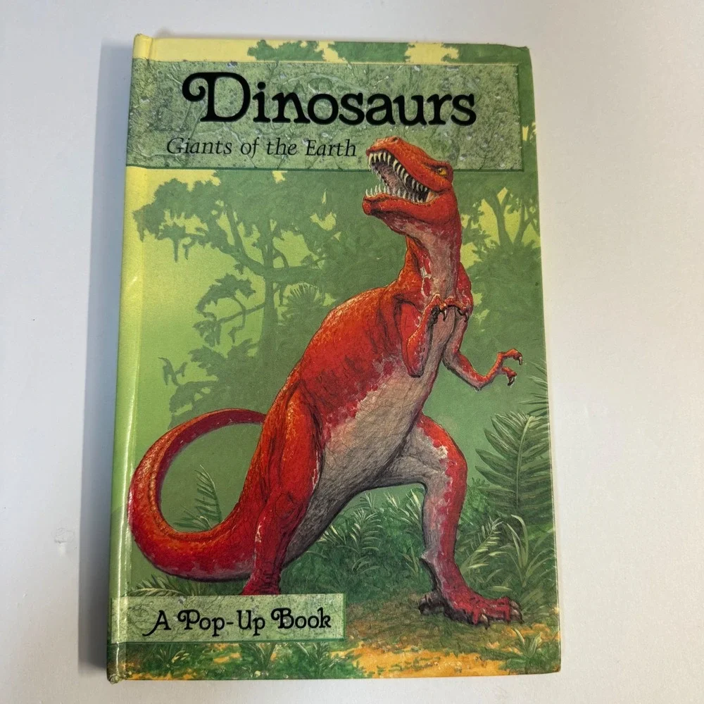 Dinosaurs Giants of the Earth A Pop-Up Book Hardcover Educational Vintage Style